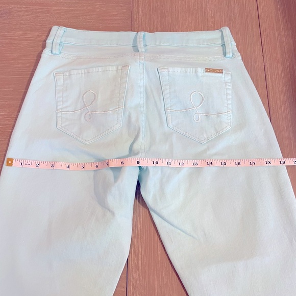 Lilly Pulitzer Jean - South Ocean Crop Jean Capri Flare - Size 4 - Picture 9 of 12